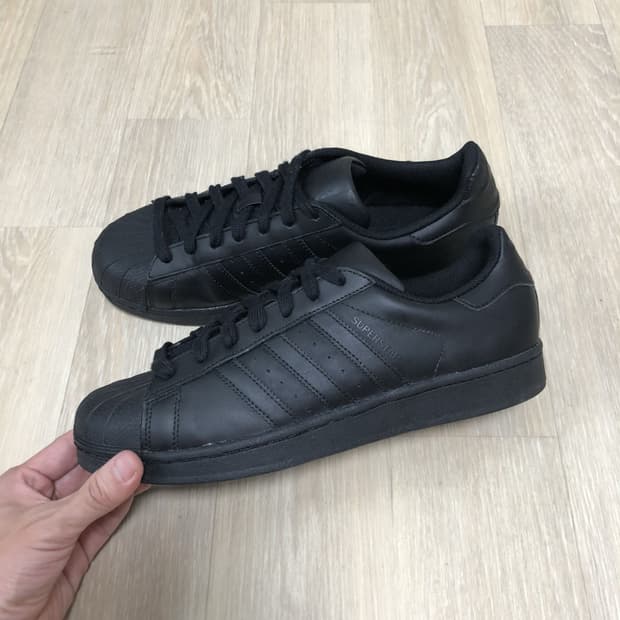 (270) 아디다스 adidas 슈퍼스타 파운데이션 코어 블랙