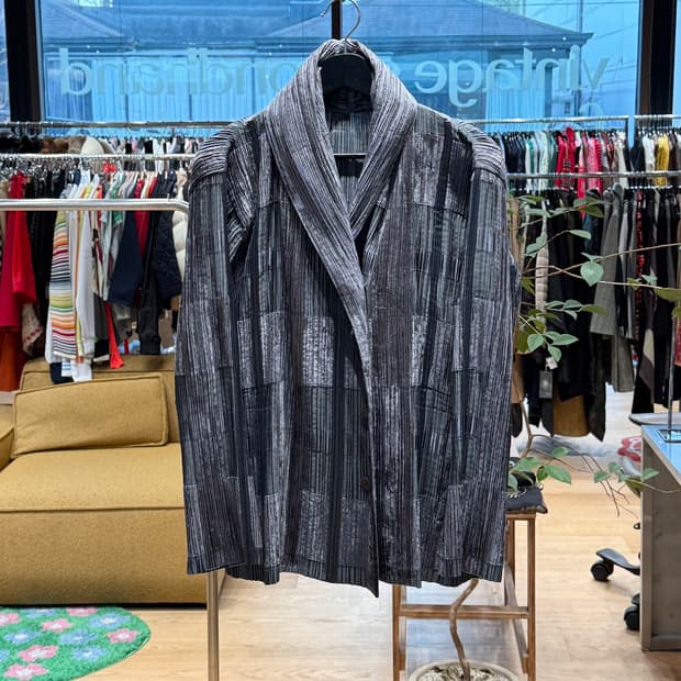 이세이미야케 그레이 링컬 테일러드 자켓 