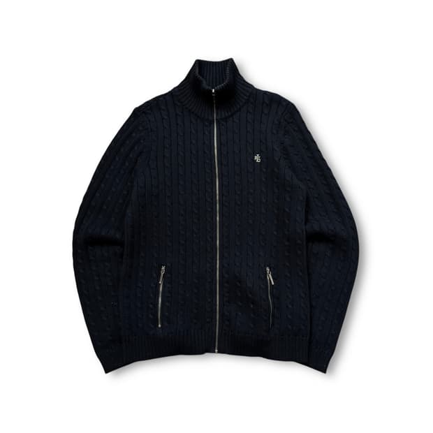 로렌 랄프로렌 케이블 니트 집업 가디건