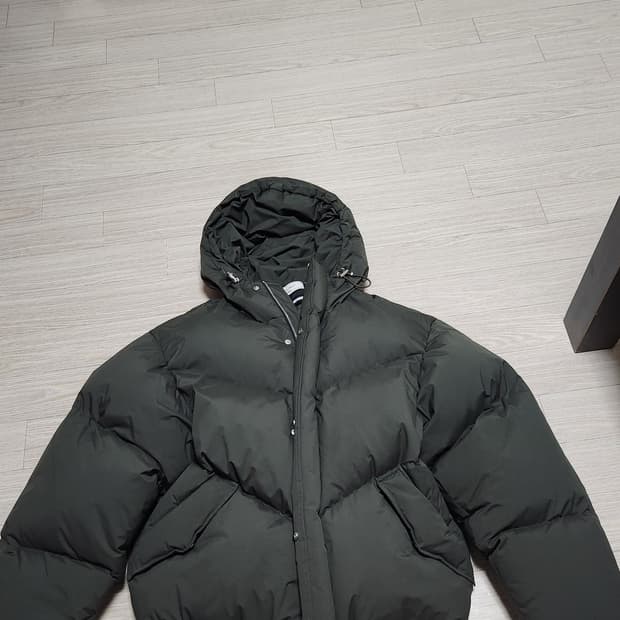 애프터프레이 패딩 다크 카키 m