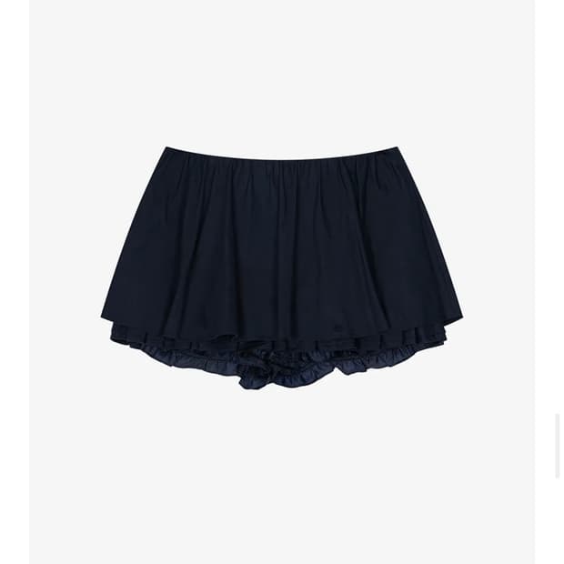 그로브 바인 플레어 스커트 네이비 m