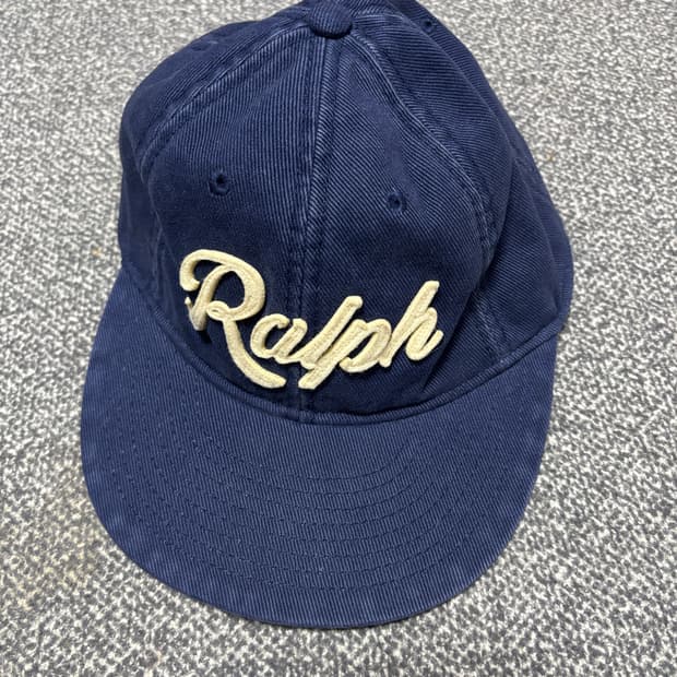 폴로 아플리케 트윌 볼캡 네이비