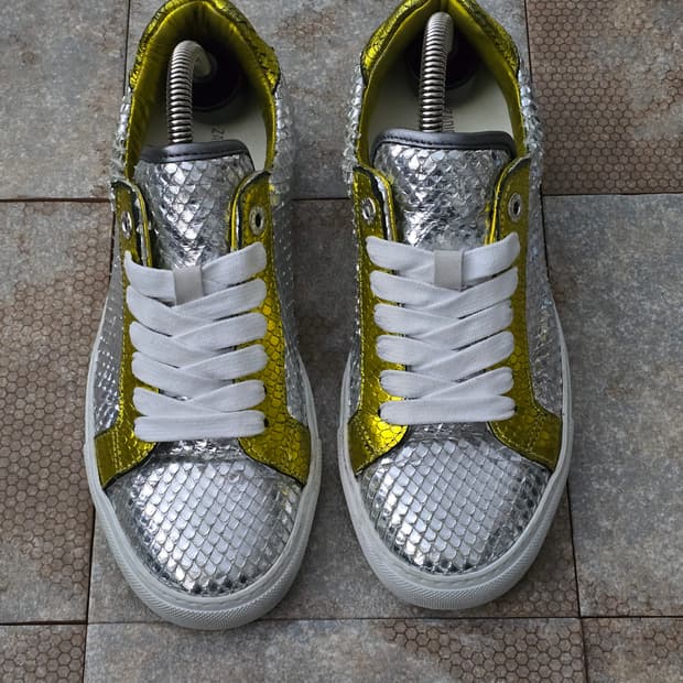 (245)쟈딕앤볼테르 메탈릭 실버 골드 뱀피