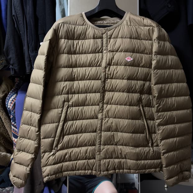 단톤 이너 경량패딩 베이지 XL