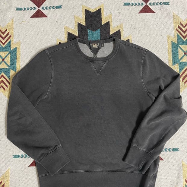 RRL 블랙 스웻셔츠(M)