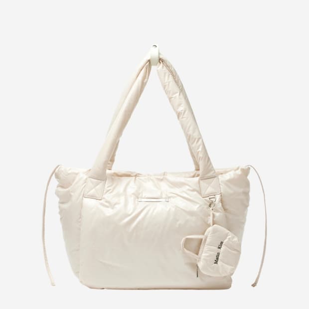 (새상품) 마뗑킴 패딩 토트백 라이트베이지