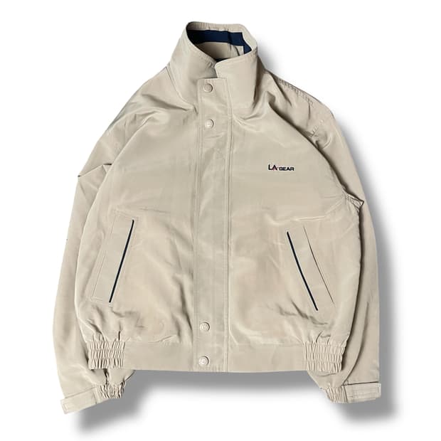 LAGEAR 베이지 후드 리버시블 바람막이 자켓 