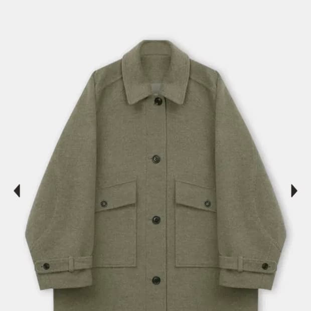 에토스 미디 코트 카키