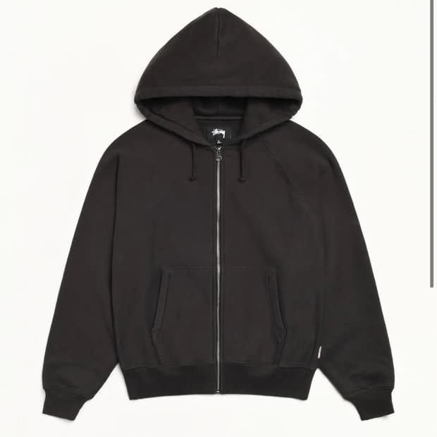 Stussy 스투시 relaxed zip hoodie 후드집업 (M)