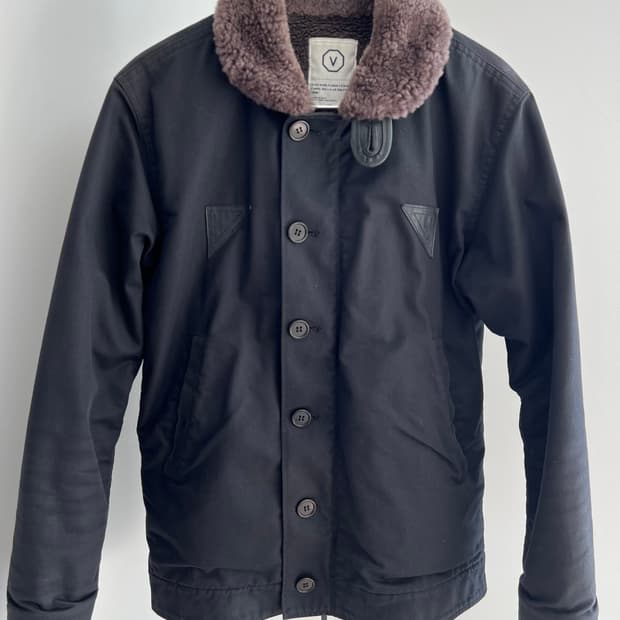 visvim black deckhand jacket 