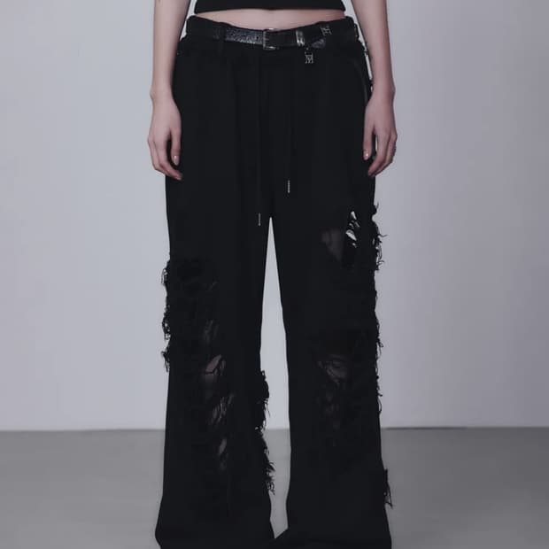 트리밍버드 데미지 스웻팬츠