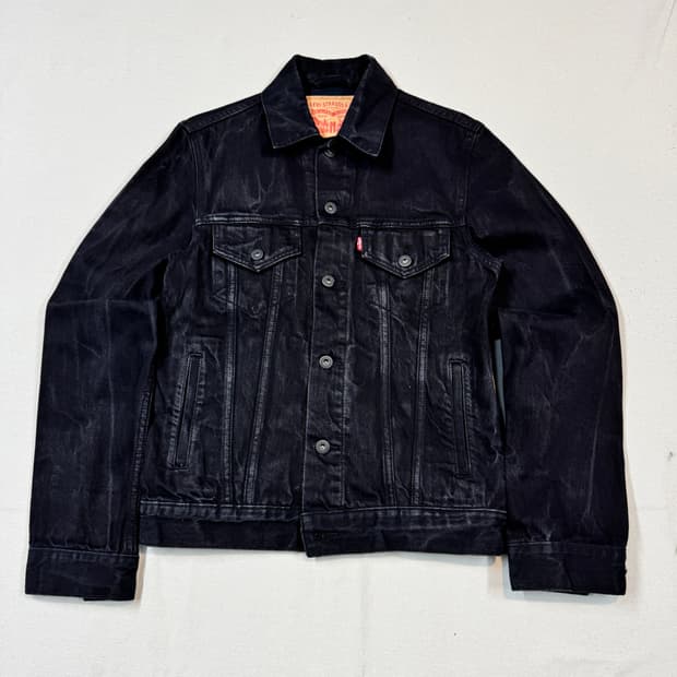 S) 리바이스 3세대 블랙 데님 흑청 자켓