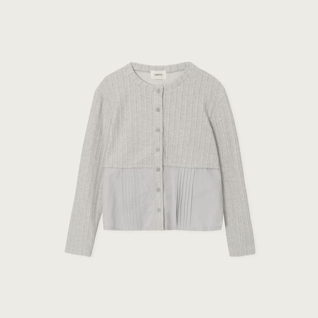 pesto HALF BLOUSE HALF CARDIGAN MOON