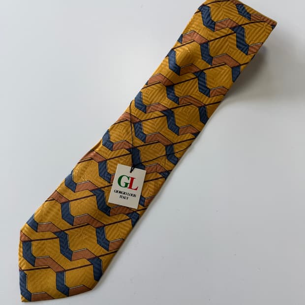 빈티지 실크 넥타이 9cm
