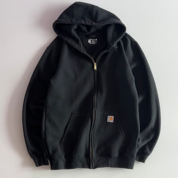 칼하트 블랙 후드집업 M