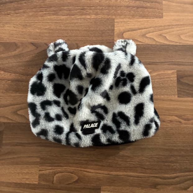 팔라스 퍼리 이어 커프 비니 레오파드 L/XL