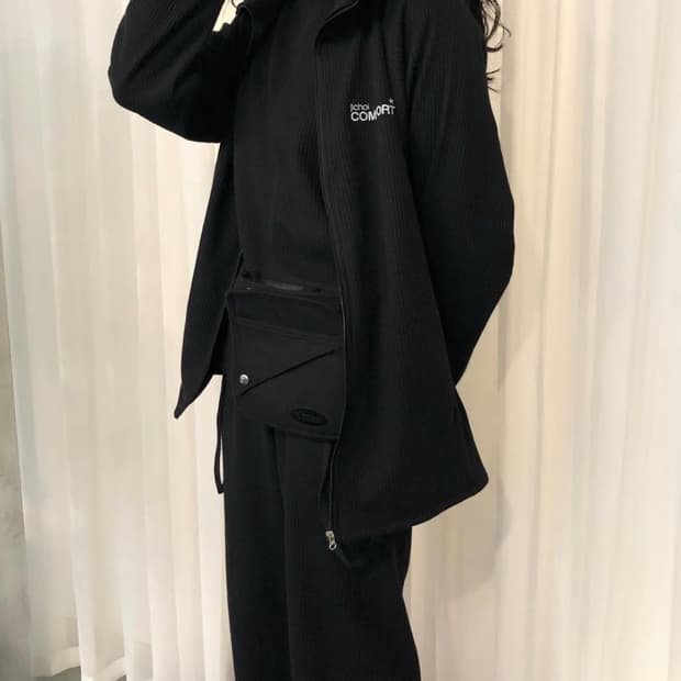 지초이 컴포트 24-001 와플 후드집업 3