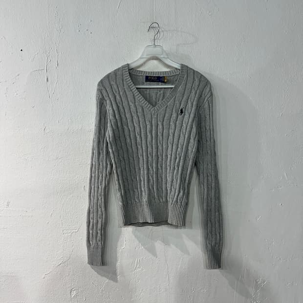폴로랄프로렌 그레이 니트 여성S