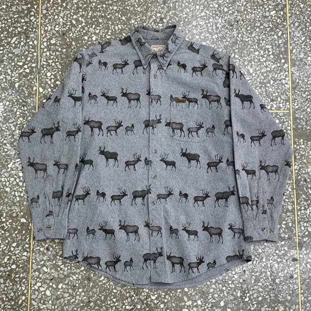 9~00s 울리치 무스 샤모아 셔츠 XL