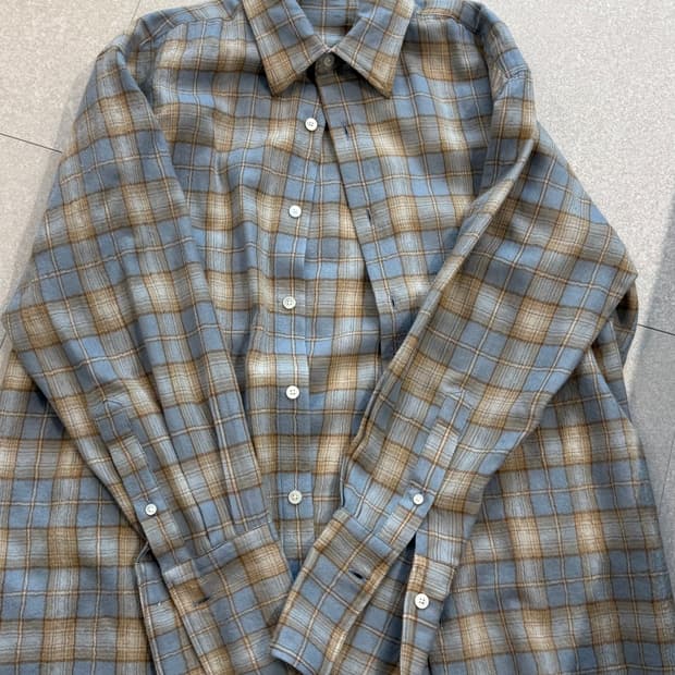 오라리 에어리 체크 셔츠