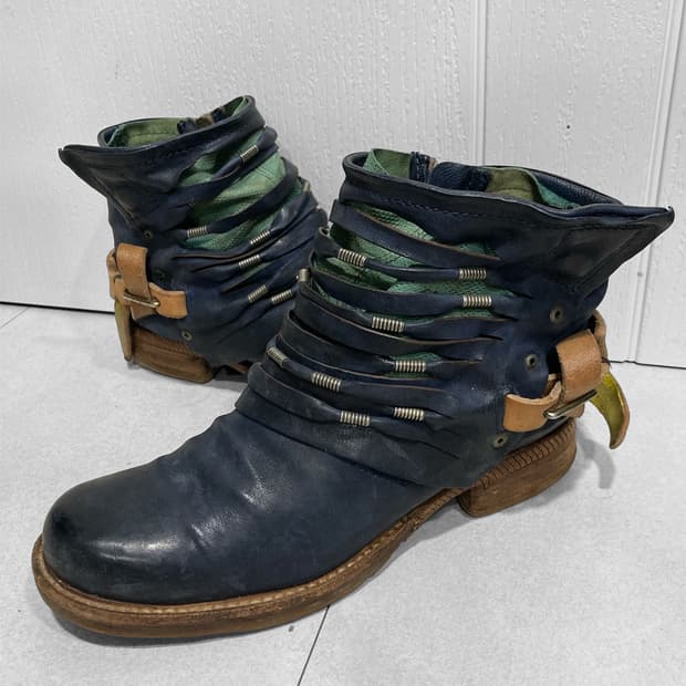 A.S.98 컷오프 레더 부츠