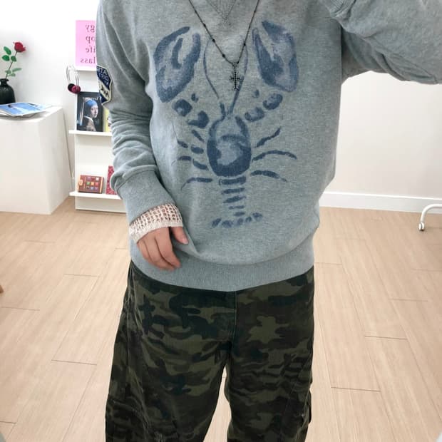 타미힐피거 y2k 카모 레이어드 코디
