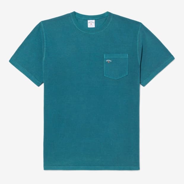 [M] 노아 코어 로고 포켓 티셔츠 딥 틸