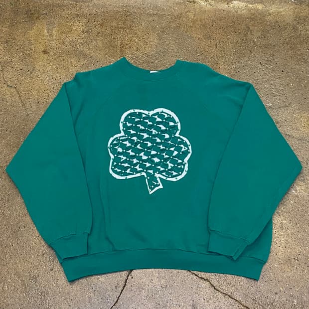 Made in USA 미국 빈티지 클로버 맨투맨