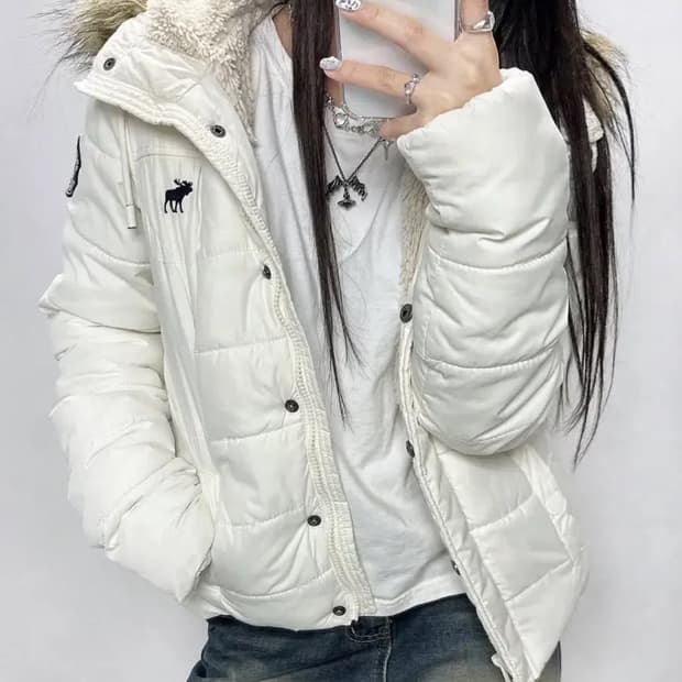 아베크롬비 딱붙 패딩