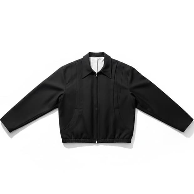 쿠어 울 블루종 (블랙) L