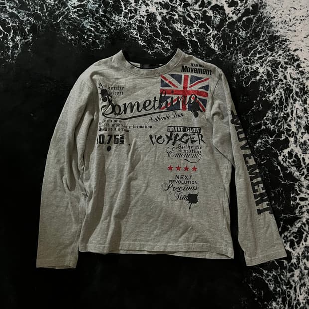 y2k 성조기 롱슬리브