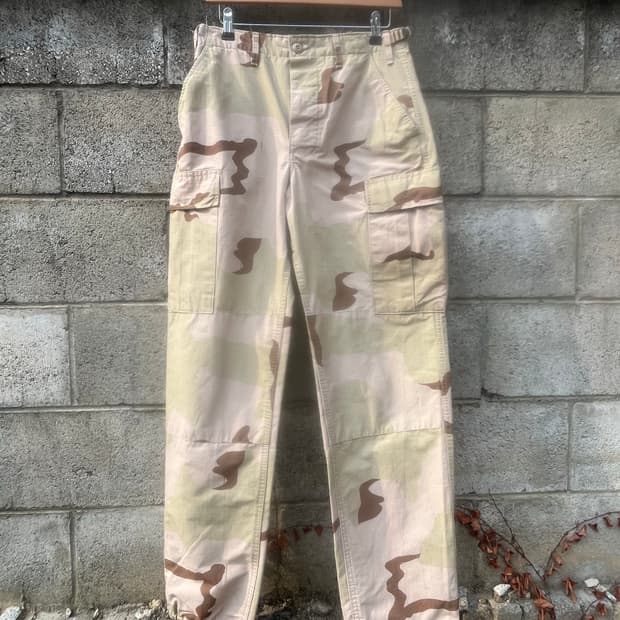 빈티지 미군 오리지널 데저트 카모 바지 S