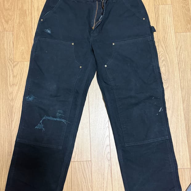 usa 칼하트 더블니 b01 36x32 blk