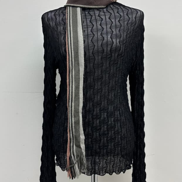 빈티지 브라운 목도리