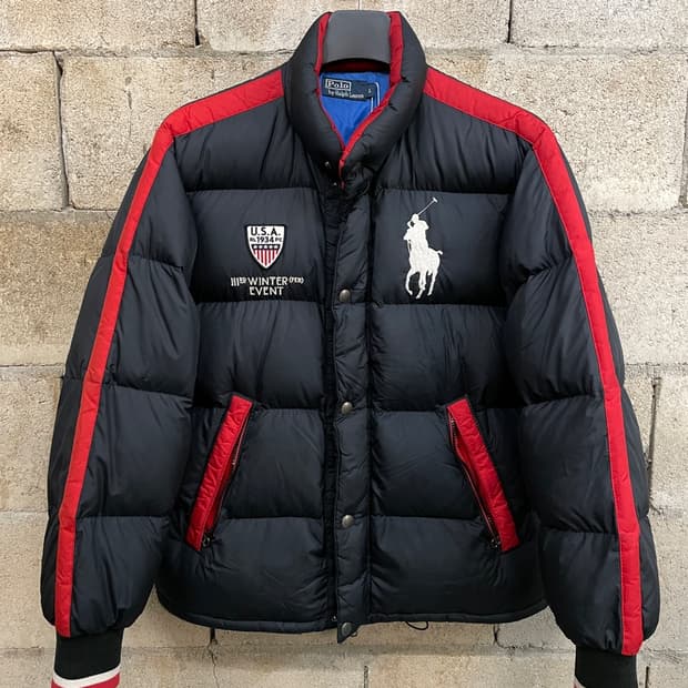 폴로 랄프로렌 빅 포니 USA 로고 패딩