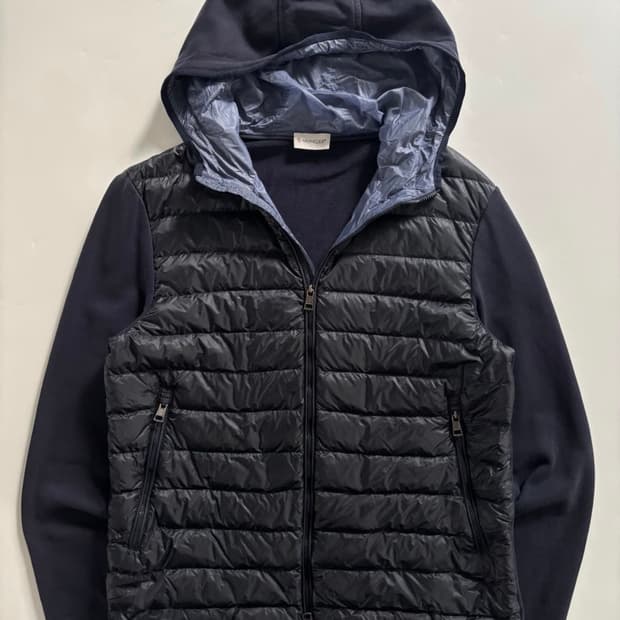 몽클레어 후드 니트 패딩