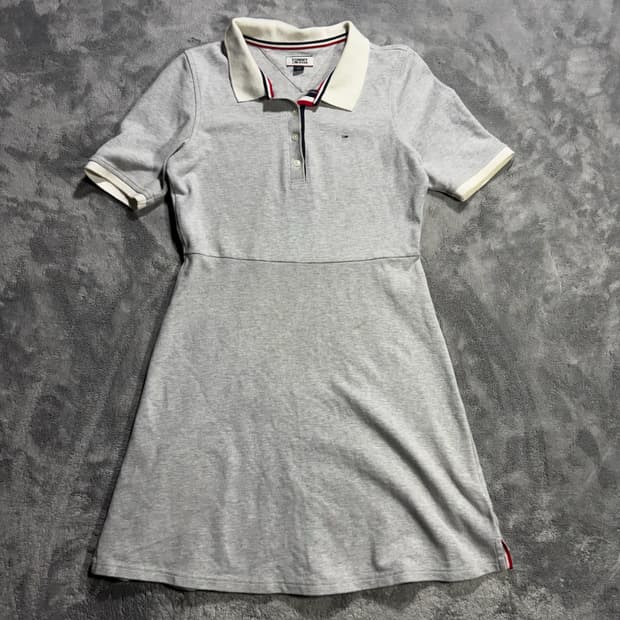 타미힐피거 여성 폴로 원피스 그레이
