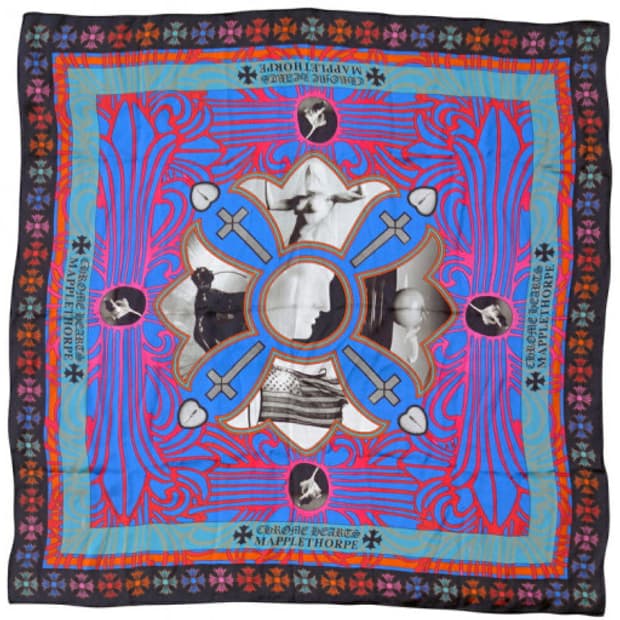 크롬하츠 메이플 소프 실크 스카프