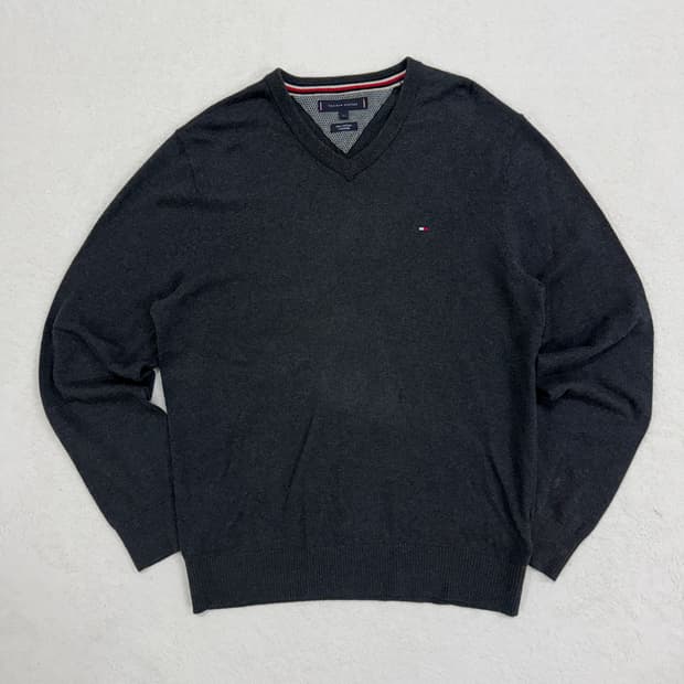 타미힐피거 브이넥 니트 (M)