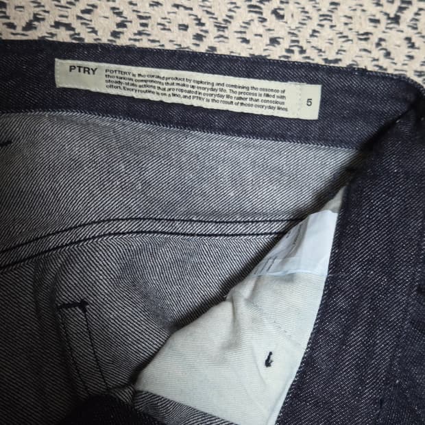 포터리 원워시드 컴포트 데님 블루 5