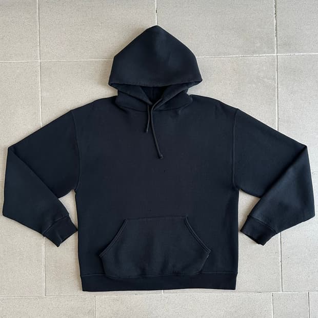 빈티지 러셀 후드 블랙 L