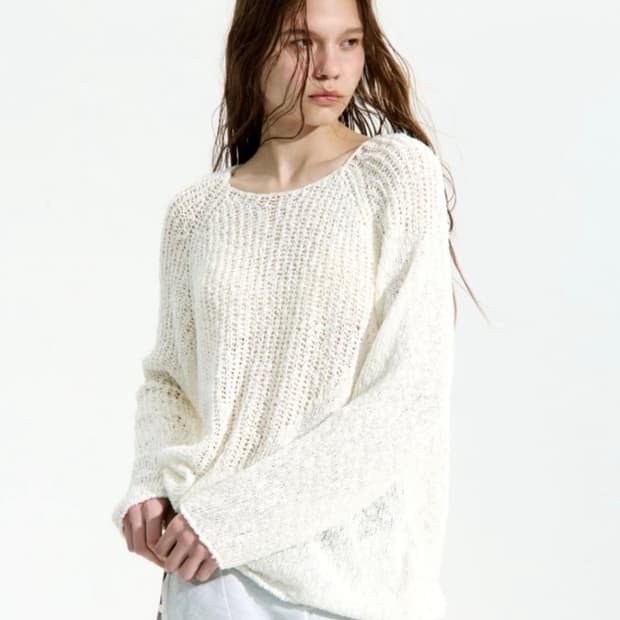 로우클래식 웨이브니트 