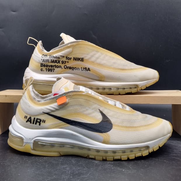 오프화이트x나이키 에어맥스97 og 더탠 260