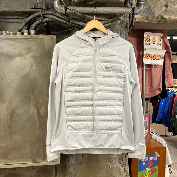 나이키 에어로로프트 다운 반집업 후드 긴팔티 L #csz2977