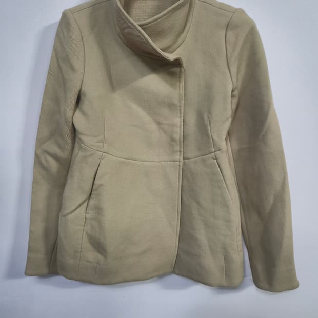 마르니 베이지색 여성용 모직 코트