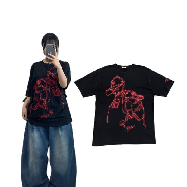 SOHK 스쿨오브하드낙스 00s 빈티지 반팔 티셔츠