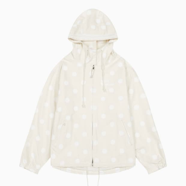 오헤시오 도트 바람막이 아이보리