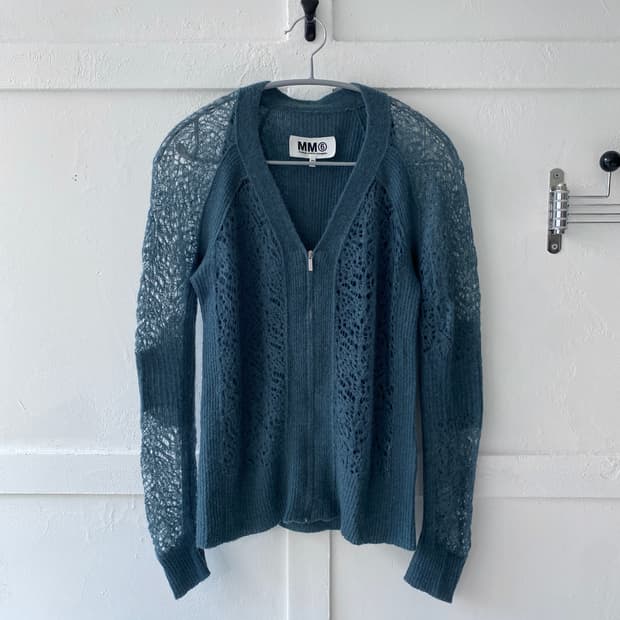 [MM6] 알파카 집업 니트 가디건