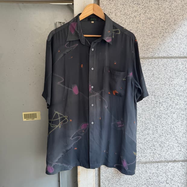 VTG JPN 아토믹 패턴 반팔 셔츠