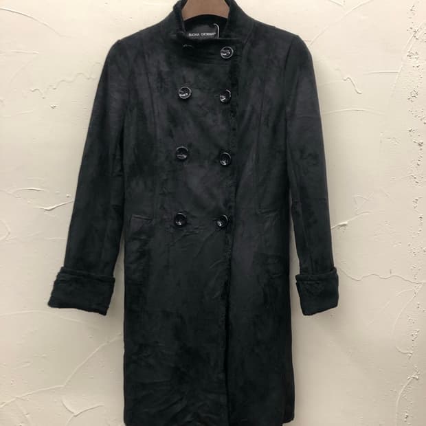 더블 브레스트 시어링 코트